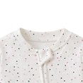 thumbnail image 4 of Nwiuh Girls' Organic Cotton, Sleep and Play Footed Pajamas | Easy Zip Front Pjs Feature 2-Way Zipper to Ensure Newborns Have Restful Nights Sleep (White, 9-12 Months), 4 of 4