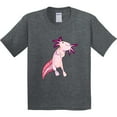 thumbnail image 3 of Inktastic Axolotl Says Hello Cute Salamander Youth T-Shirt, 3 of 5