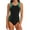 Black Green, variant on Aideaone Girls Athletic One Piece Swimsuits Racerback Modest Bathing Suit with Detachable Padded 9-16Y