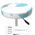 thumbnail image 4 of Hirioo Three White Geese for Round Bar Stool Seat Covers Washable Stool Cushion Slipcover Elastic Bar Chair Covers for 12-14 Inch Chair-12 inch, 4 of 7