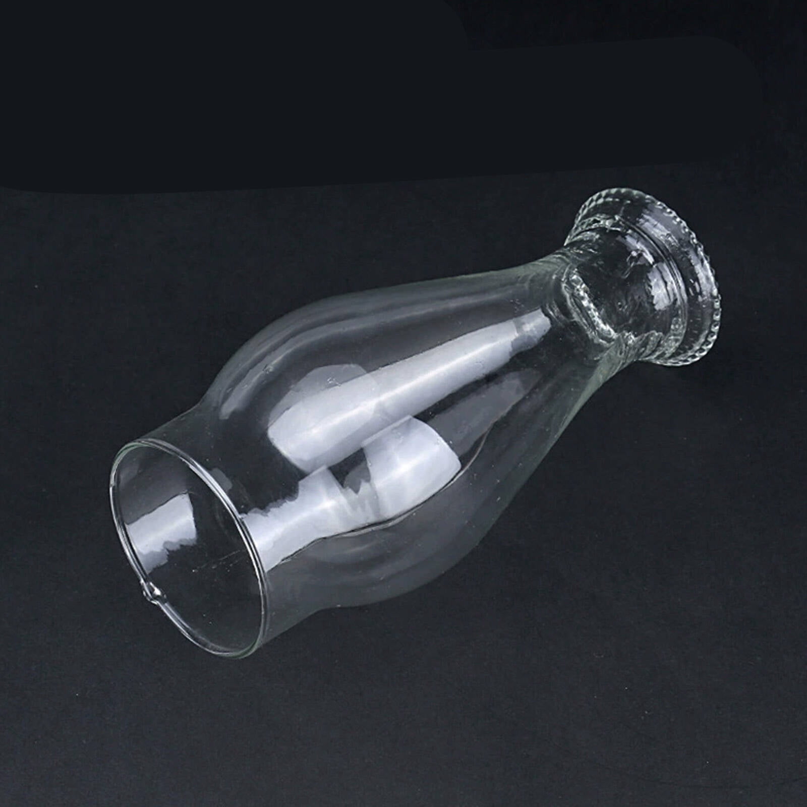 GJX Oil Lamp Nostalgic Classic Atmosphere Kerosene Lamp Vintage Lantern Design Glass Lamp Pumpkin Shaped Base