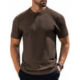 thumbnail image 6 of COOFANDY Men's Knit Shirts Crew Neck Casual Short Sleeve Basic Tee Summer Breathable Soild T Shirts, 6 of 6