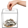 thumbnail image 2 of Clear Acrylic Money Box, Savings Piggy Clear Bank, Money Saving Transparent Box, 2 of 5