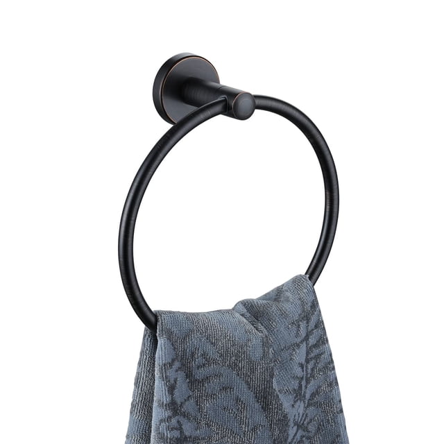 Jqk Toallero De Acero Inoxidable De Bronce Frotado Con Aceite, Soporte Para Toalla De Mano Para Baño, Montaje En Pared Orb Tr130-Orb