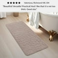 thumbnail image 4 of Memory Foam Runner Bath Mat Taupe Pebble Design 48x18, 4 of 9