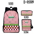 thumbnail image 5 of 3PC-3D Anime Demon Slayer: Blade Character Clothes Polyester Breathable School Bag Three-piece Set Backpack Satchel Pen Case, 5 of 5