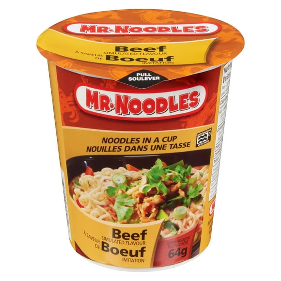 Mr. Noodles Tasse à Saveur de Boeuf 64 g