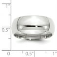 thumbnail image 3 of Primal Gold 10 Karat White Gold 8mm Standard Comfort Fit Band Size 11.5, 3 of 5