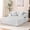 Light Gray, variant on Mjkone Oversized Chaise Lounge Chair Indoor,Corduroy Upholstered Cloud Deep Seat Sofa,Sleeper Sofa for Living Room/Bedroom,Beige