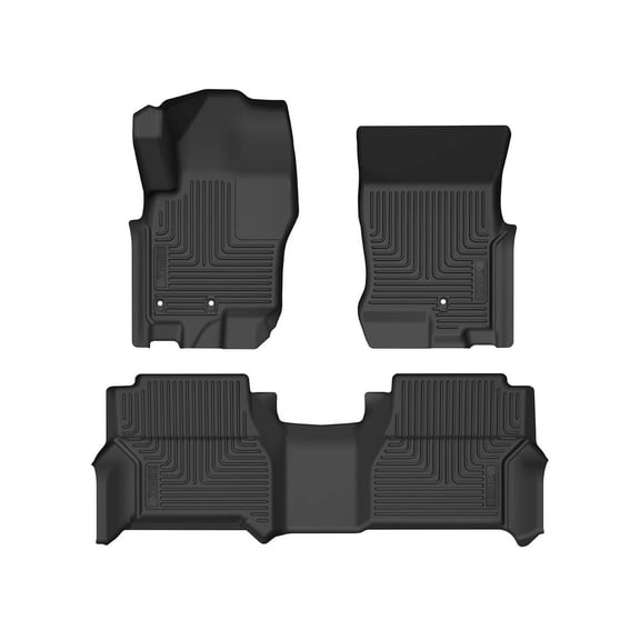 Husky Liners 93491 Weatherbeater Floor Mats Fit 2009-2012 Suzuki Equator Crew Cab Front/2nd Row Liners 3pc Black