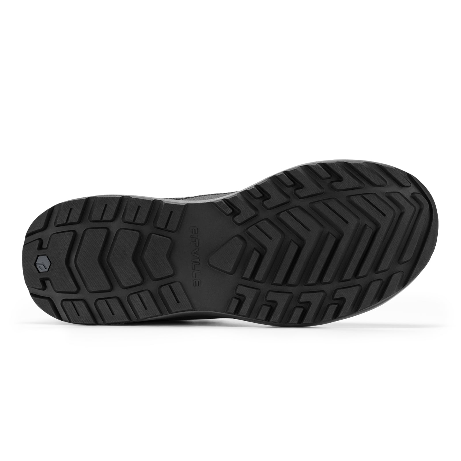 FitVille Men's Wide Boots Water-Resistant Outdoor Hiking Boots Slip-Resistant Breathable Shoes for Men with Arch Support