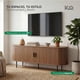 thumbnail image 3 of Mueble TV 55” Centro de Entretenimiento de Madera Color Maple Multiusos Mesa Centro, 3 of 7