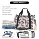 thumbnail image 5 of Easygdp Vintage Butterflies Bolsa de Gimnasio, Bolsa de Viaje Duffel, Bolsa de Fin de Semana con Compartimentos, Bolsa de Mano para Noche, 5 of 7