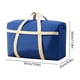 thumbnail image 3 of Bolsas De Almacenamiento No Tejidas Bolsa de viaje de gran capacidad de 50 x 25 x 30 cm, impermeable, de tela no tejida, con asas reforzadas para guardar y empacar (azul, 1 unidad) JASKFLY, 3 of 9