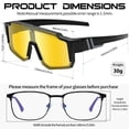 thumbnail image 4 of KANASTAL Over Glasses Sunglasses Night Driving for Men Women Fit over Wraparound Sport Sun GLasses Cycling Yellow Night Vision, 4 of 5