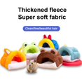 thumbnail image 3 of CBFFDC Warm Pet Bed For Autumn And Winter Cartoon Design Hamster House Breathable Comfortable Warm Small Pet Bed, 3 of 7