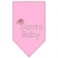 thumbnail image 1 of Santa Baby Rhinestone Bandana Light Pink Large, 1 of 1