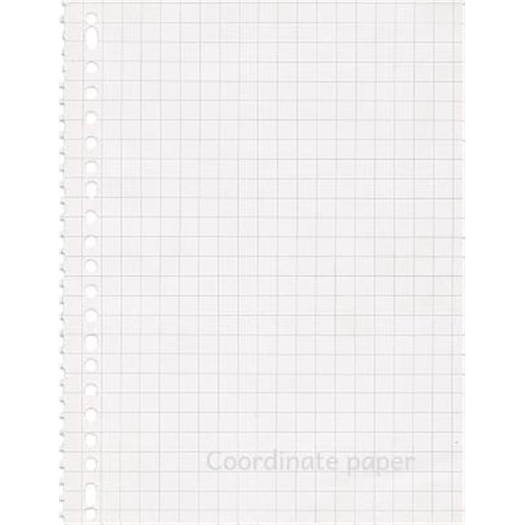 Pre-Owned Coordinate Paper: Quad Rule Graph Paper,8.5 X 11 (5x5 Graph Paper) 100 Pages