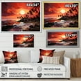 thumbnail image 4 of Designart "Palm Trees By The Sea During A Sunset I" Palms & Palm Trees Floater Framed Canvas Prints, 4 of 5
