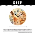 thumbnail image 2 of 12 Inch Wall Clock Battery Operated Silent Clock Decorative for Office, Kitchen, Outdoor, Living Room，Cat Watercolor Animal Pretty Colorful, 2 of 5