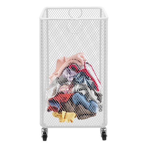 Laundry Basket with Wheels Rolling Laundry Basket Laundry Basket Cart Stylish and Elegant Store Dirty Towels Bedding