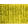 thumbnail image 1 of Ahgly Company Machine Washable Indoor Rectangle Abstract Yellow Contemporary Area Rugs, 4' x 6', 1 of 4