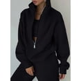 thumbnail image 3 of Women'S Two-Piece Set, Fleece Sweatshirt, Sporty Street Casual Fashion Set for Women, 3 of 10