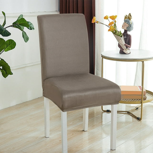 Fundas De Silla De Poliéster 1-Piece Stretch Chair Slipcover for Dining Room Kitchen Seat Protector Nylon Spandex Fabric Washable Full Cover Elastic Design for Wedding Banquet Decor JASKFLY