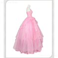 thumbnail image 5 of Disfraz de Glinda Wicked para mujer adulta, vestido rosa, disfraz de Halo para juego de rol, traje de fantasía para Halloween y carnaval, 5 of 5