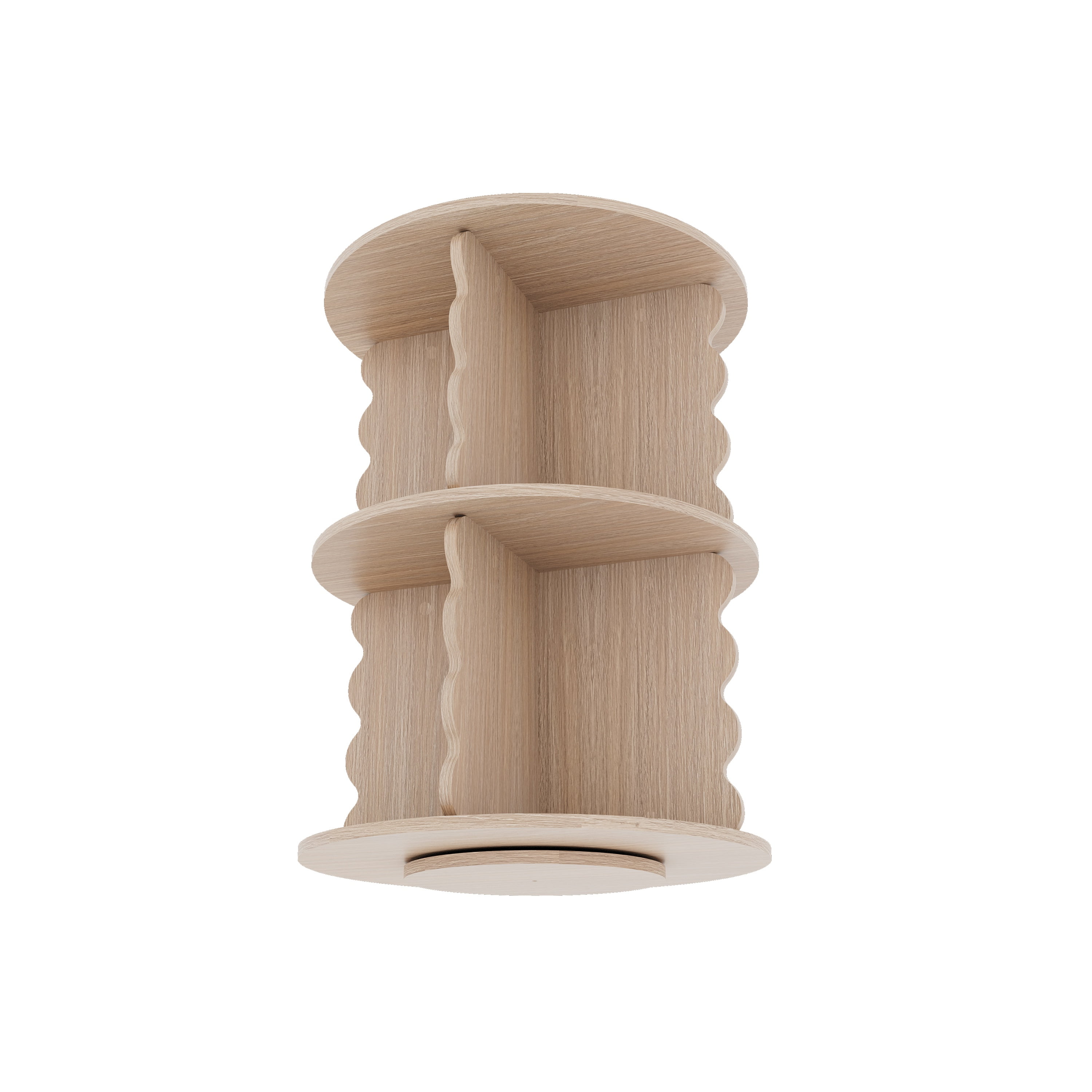 House of Happy Wiggle Rotating Bookshelf, Natural