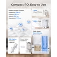 thumbnail image 3 of Waterdrop C2SL Countertop Reverse Osmosis Water Filter, [ Mineral Added ],40oz Autofill Glass Pitcher, 7-Stage RO Filtration, 3:1 Pure to Drain, Reduce PFAS/TDS, Compact Design, Installation-Free, 3 of 9