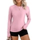 thumbnail image 1 of Craaazy Women's Solid Color Relaxed Fit Athletic Long Sleeve Shirt, Lightweight Sun Protective Top, Slim Fit with Thumb Holes for Workout Gifts, 1 of 7