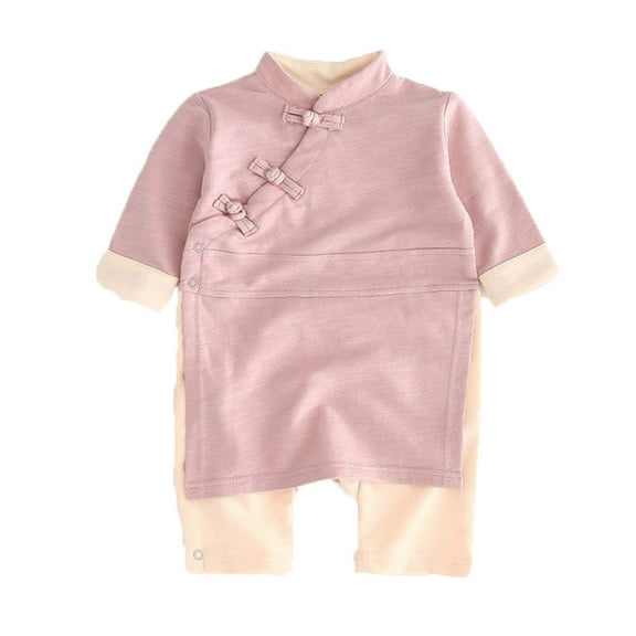 EnJoCho Toddler Casual Bodysuit Baby Boy Girl Button Solid Romper Jumpsuit Kimono Clothes Sleepwear Toddler Girl Trendy Clothing Casual Home Bodysuit