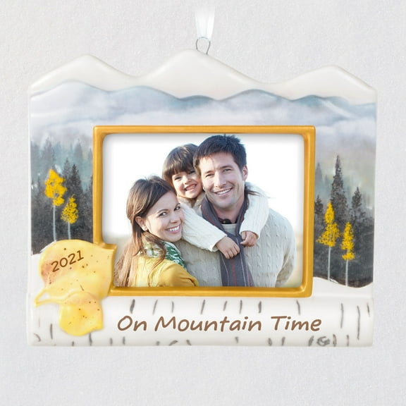 On Mountain Time Photo Frame Hallmark Keepsake Christmas Ornament 2021