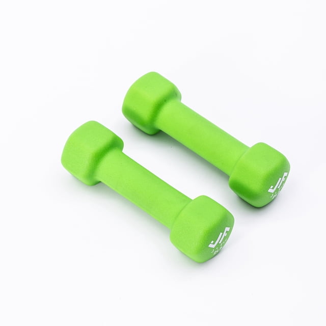 Mancuernas JFIT de neopreno de 1 kg (juego de 2) para fuerza de cuerpo completo