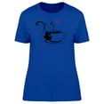thumbnail image 1 of Cat Caricature Coffee Cup Tee Women's -Image by Shutterstock, 1 of 1