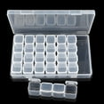 thumbnail image 3 of GlamEssence Tool Nail 1Set 28 Plastic Decorations Box Case Empty Lattice Storage, 3 of 8