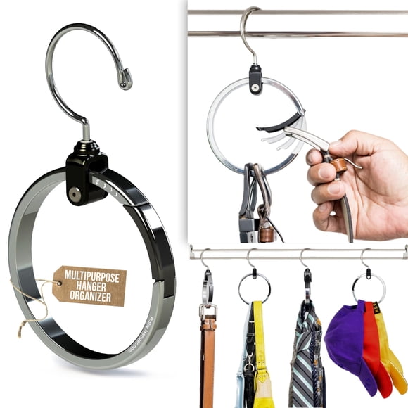 Organizador Multiusos Para Perchas De Armario Rolly Hanger Gran Ahorro De Espacio Corta El Desorden En El Armario Organizador Ideal Para Cinturones Gorras De Béisbol Corbatas Bufandas Monederos Y Much
