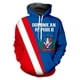 thumbnail image 4 of Sudadera con capucha con estampado 3D de la bandera de República Dominicana para hombre y mujer, ropa de calle, cómoda, de talla grande, 4 of 4