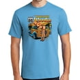 thumbnail image 1 of Buy Cool Shirts First Woodie Rt Route 66 Cotton T-shirt, Large Aquatic Blue, 1 of 3