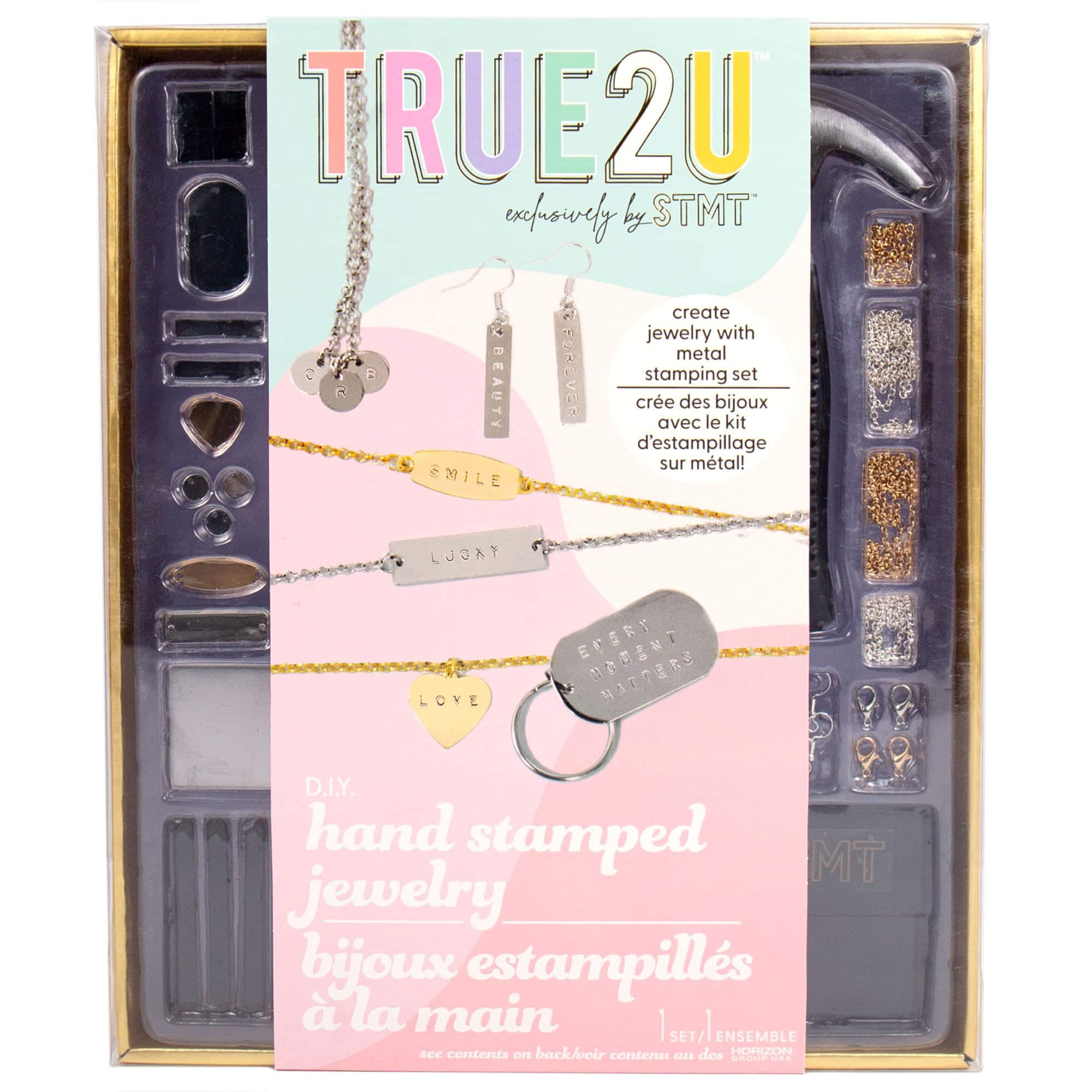 8 Pack True2U DIY HandStamped Jewelry Kit