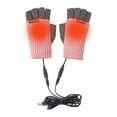 thumbnail image 5 of Guantes de calentamiento de punto de concha de medio dedo cálidos de protección contra el frío de invierno recargables USB inteligentes Fridja nalpqowj28011, 5 of 5