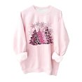 thumbnail image 4 of Pisexur Chandails en Molleton de Noël à Col Rond, Chandails en Molleton de Noël Laids pour Femmes, Chandails en Molleton Graphiques avec Arbre de Noël, Chandails en Molleton à Capuche Décontractés à Manches Longues, 4 of 4