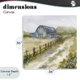 thumbnail image 4 of Stupell Industries Rustic Lodge Blue Barn Lane Canvas Art, 36 x 36, by Patti Bishop, 4 of 8
