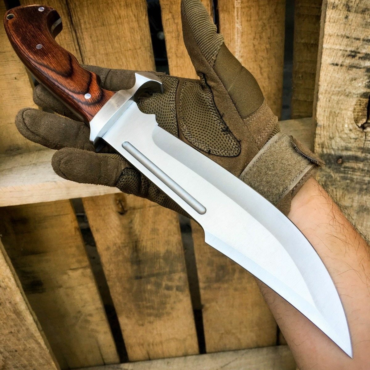 13.5" HEAVY DUTY HUNTING FIXED BLADE Rambo BOWIE Camping Outdoor Knife