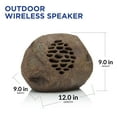 thumbnail image 5 of Alpine Corporation Waterproof Bluetooth Solar-Powered Outdoor Wireless Rock Speakers, Set of 2, 5 of 15