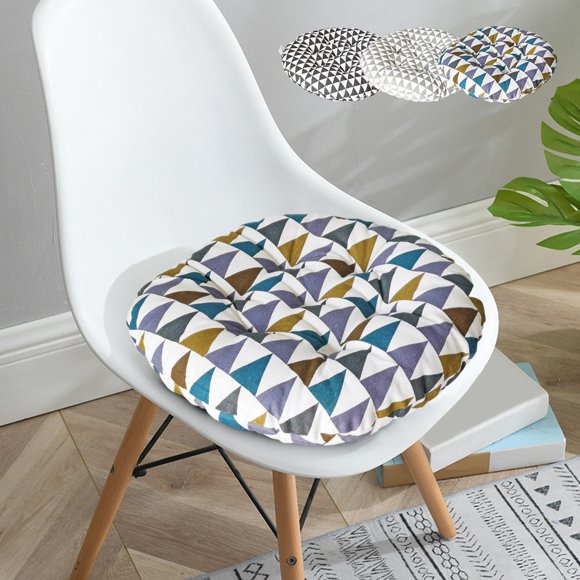 Cojines de Pana para el Suelo Del Salón: Almohadillas de Asiento Tipo Tatami con CapitonéNegro MNFD
