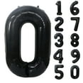 thumbnail image 2 of 40in Black Number Balloon #0 | Unpopped, 2 of 2