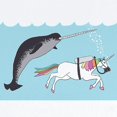 thumbnail image 2 of CafePress - Narwhal Swimming With Unicorn Body Suit - Baby Light Bodysuit, Size Newborn - 24 Months, 2 of 4