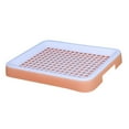 thumbnail image 4 of Caja de arena para conejos, orinal de conejo, jaula de entrenamiento antideslizante de esquina con bandeja de inodoro para accesorios para mascotas , Rosado, 4 of 8